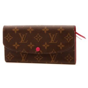 Emilie Wallet - Monogram/ Fuchsia