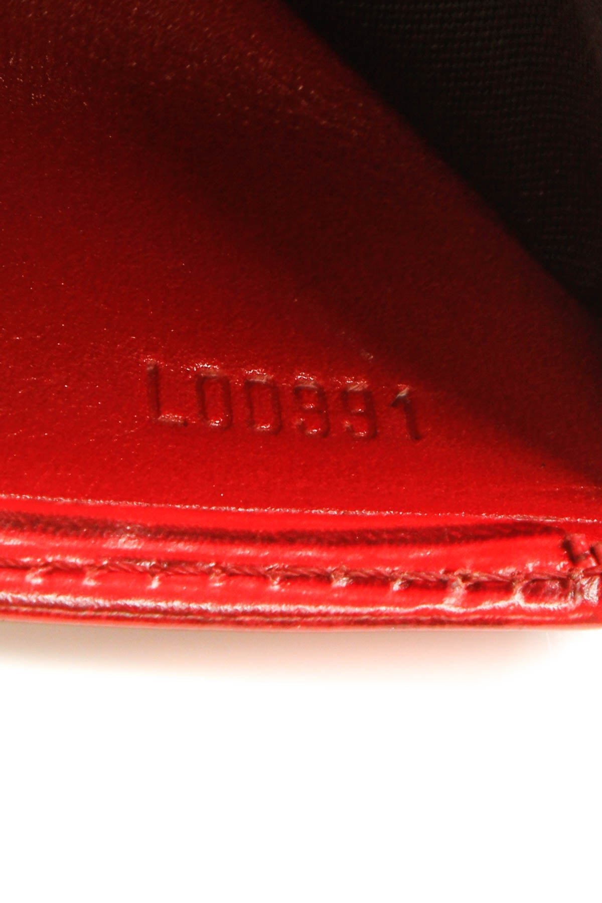 Vintage Epi Billfold Wallet - Red - Image 9