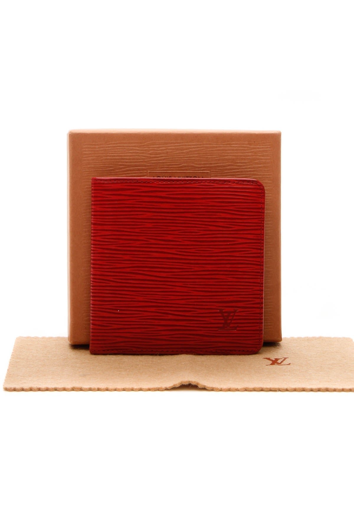 Vintage Epi Billfold Wallet - Red - Image 10