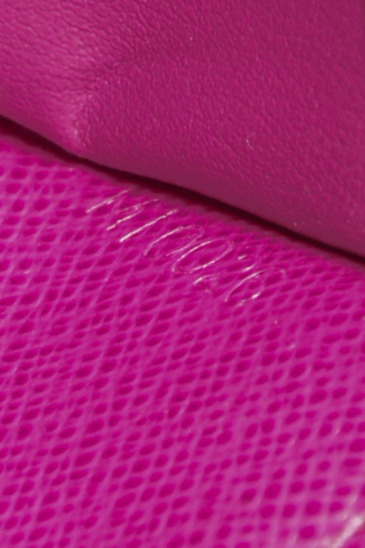 Perforated Compact Zip Wallet - Monogram/Fuchsia - Image 8