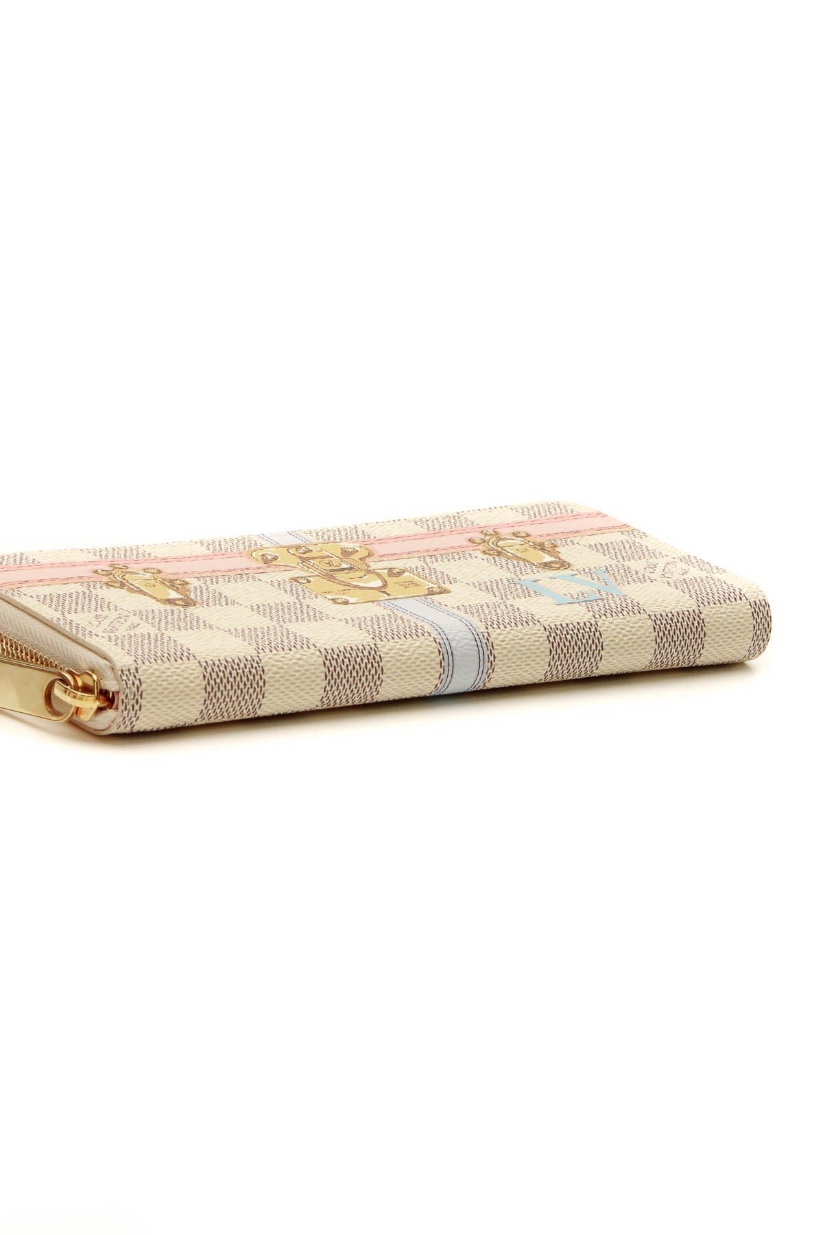 Summer Trunks Clemence Wallet - Damier Azur - Image 3