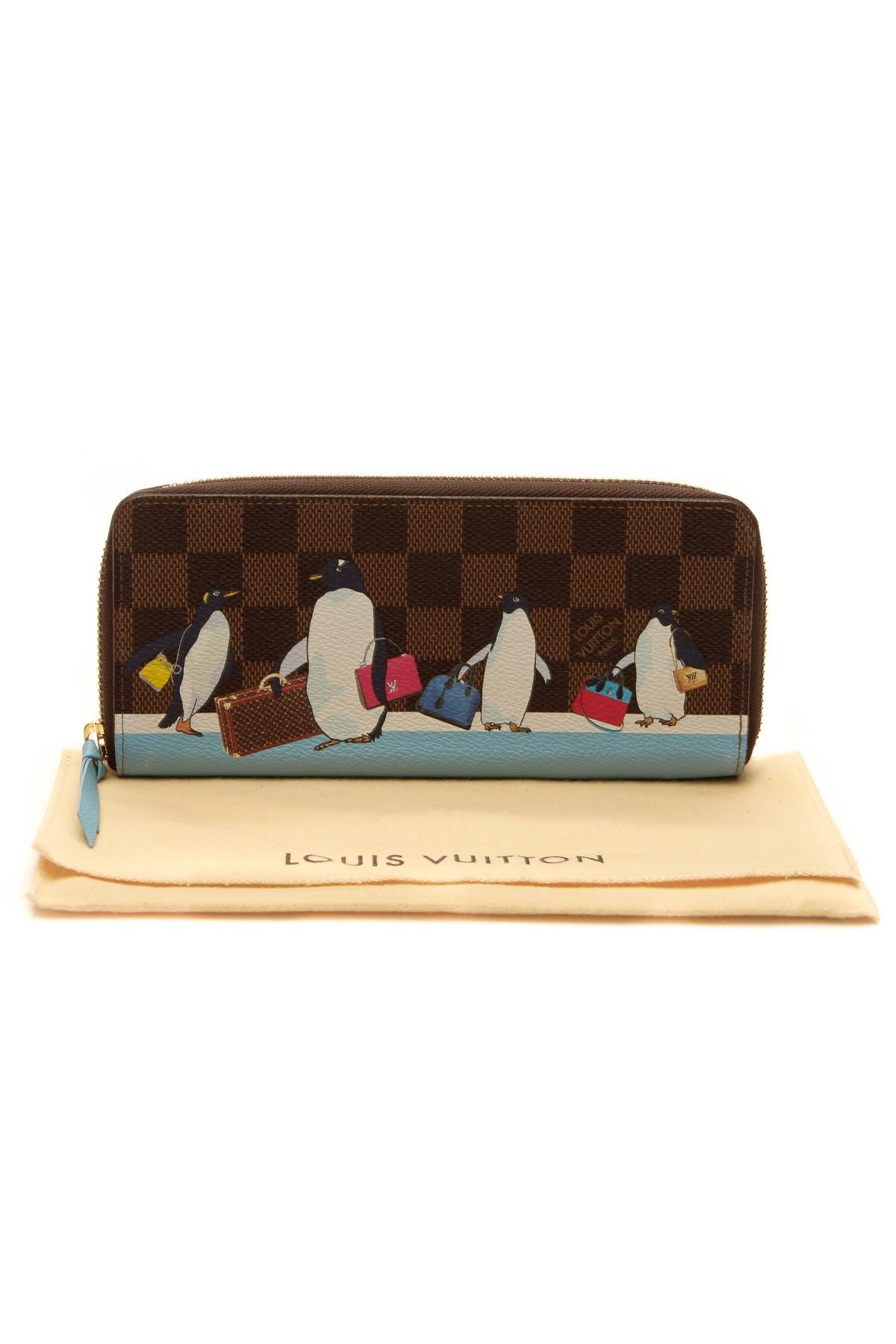 2017 Christmas Animation Clemence Wallet - Damier Ebene - Image 9