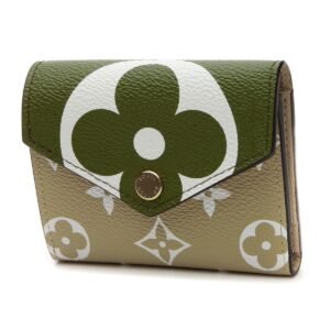 Compact Zoe Wallet - Khaki/White Giant Monogram