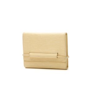 Epi Porte Monnaie Elastique Wallet - Vanilla
