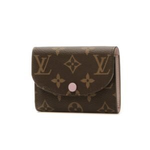 Rosalie Coin Purse - Monogram/Rose Ballerine
