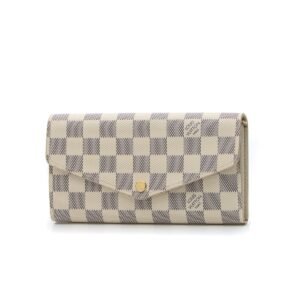 Sarah Wallet - Damier Azur