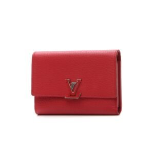 Capucines Compact Wallet - Red