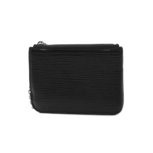 Epi Key Pouch & Change Holder - Black