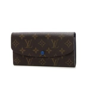 Emilie Wallet - Monogram/Blue