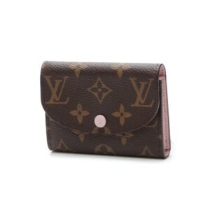 Rosalie Coin purse - Monogram/Rose Ballerine