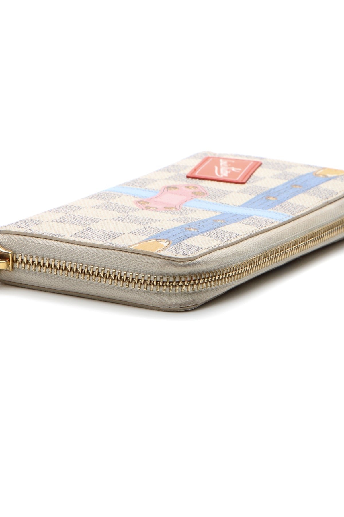 Summer Trunks Clemence Wallet - Damier Azur - Image 4