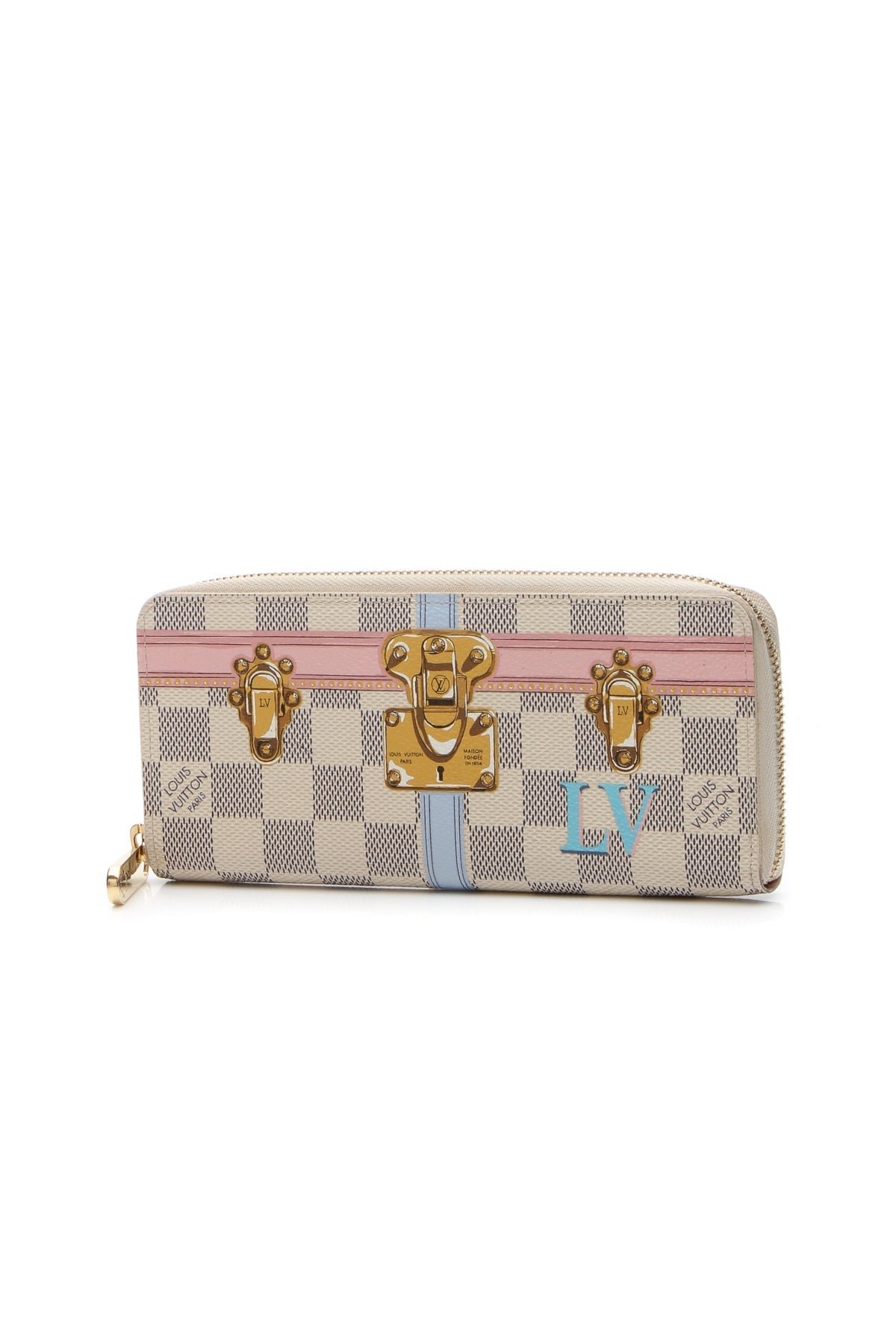Summer Trunks Clemence Wallet - Damier Azur