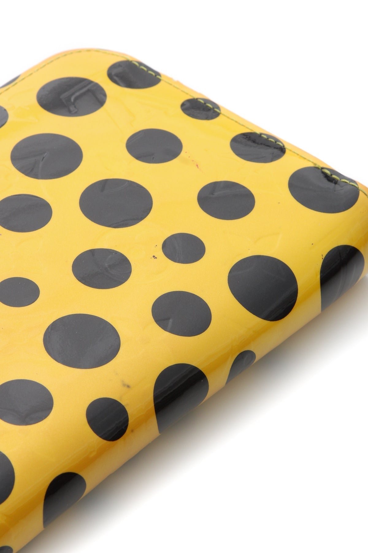 Vernis Kusama Dots Zippy Wallet - Yellow/Black - Image 4