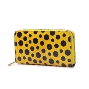 Vernis Kusama Dots Zippy Wallet - Yellow/Black