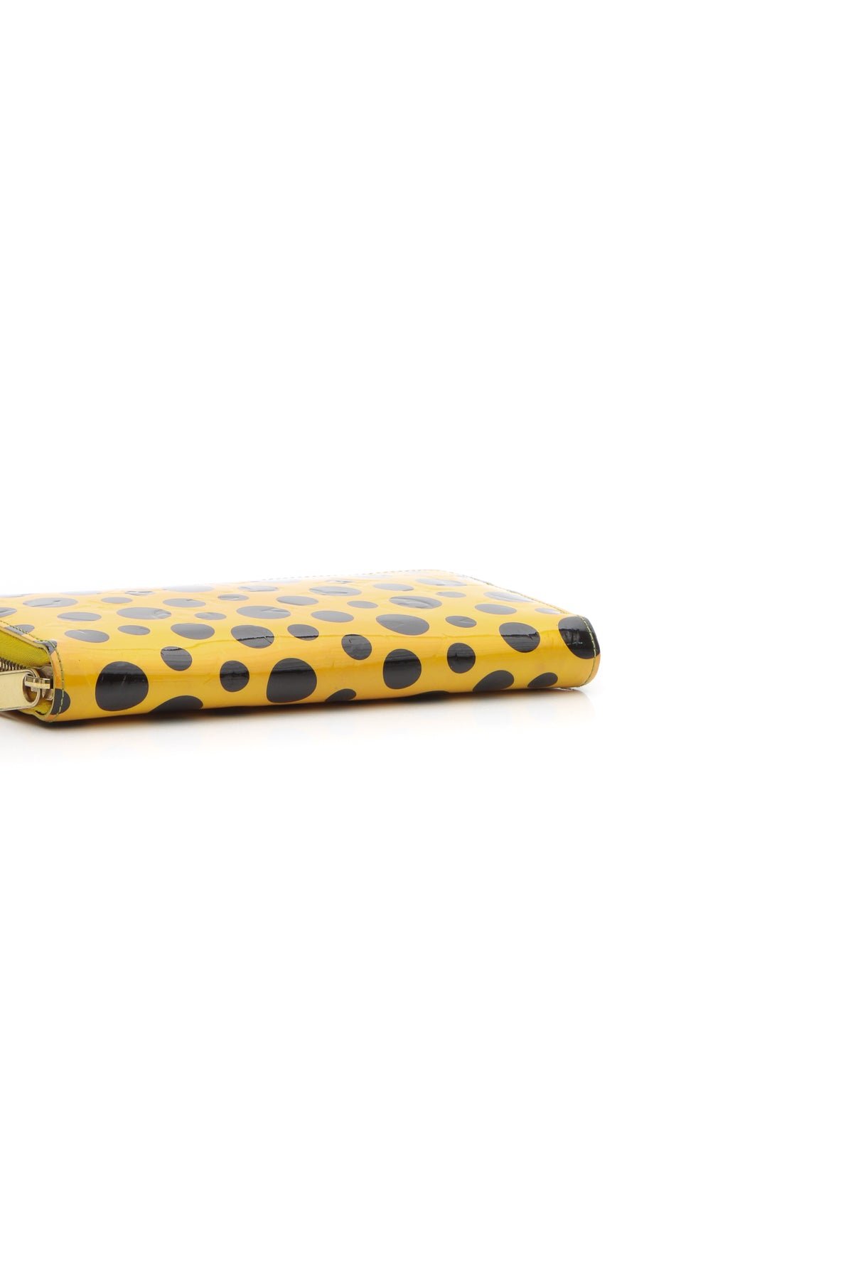 Vernis Kusama Dots Zippy Wallet - Yellow/Black - Image 3