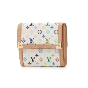 Porte-Monnaie Billets Wallet - White Multicolore Monogram