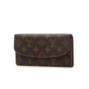 Emilie Wallet - Monogram/Fuchsia