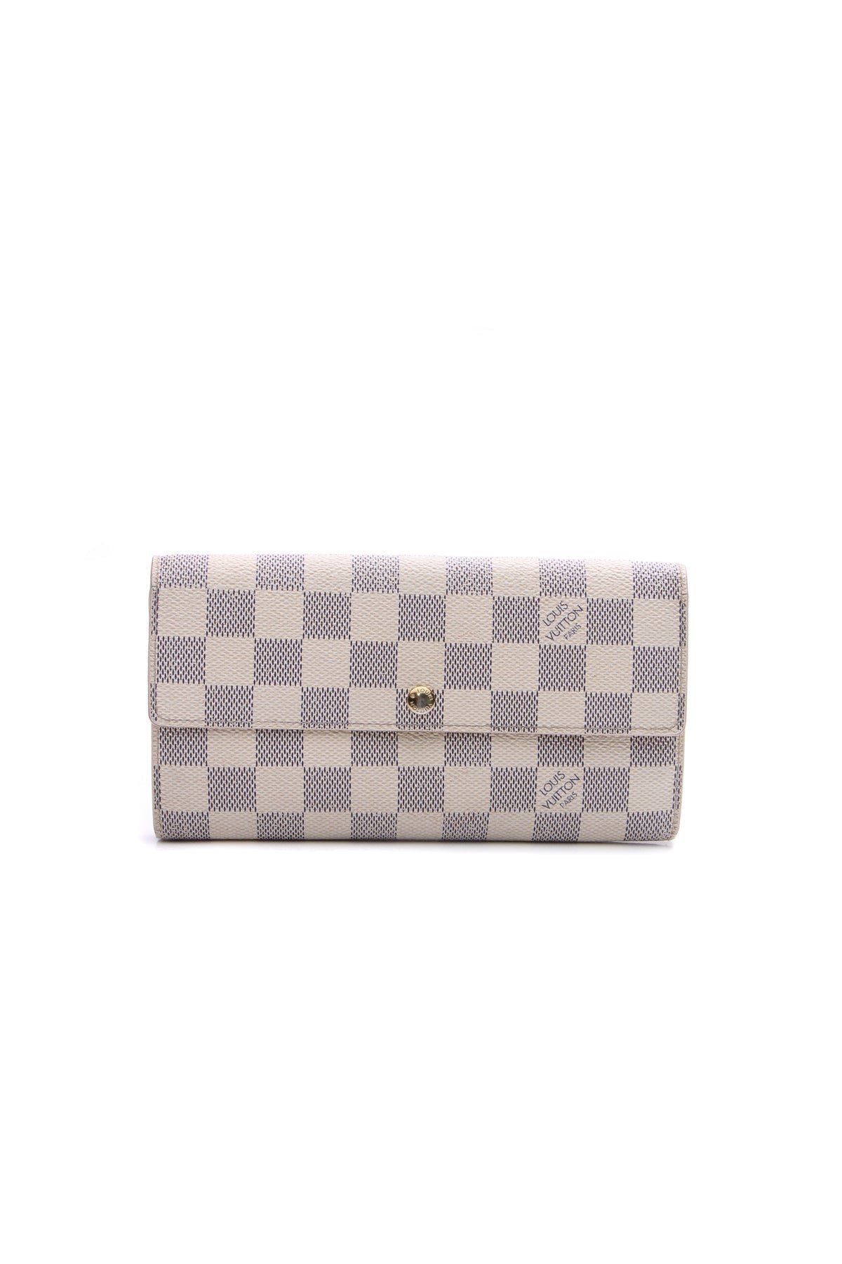 Sarah Wallet - Damier Azur
