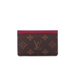 Card Holder - Monogram/Fuchsia