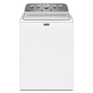 Maytag – 5.2 Cu. Ft. High Efficiency Top Load Washer with Extra Power Button – White