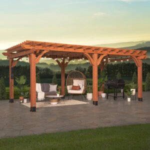 20x12 beaumont pergola – brown