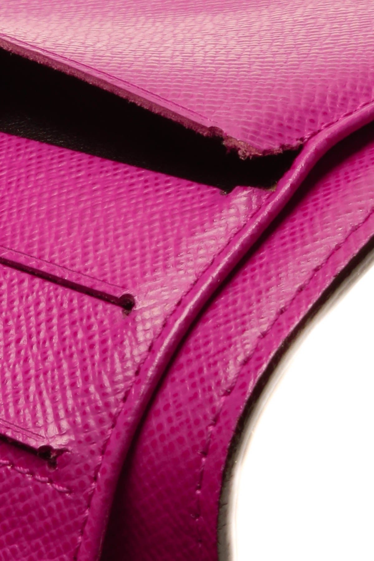 Perforated Compact Zip Wallet - Monogram/Fuchsia - Image 6